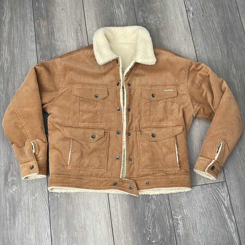 Volcom Reversible, Fleece Jacket, Size Small - image 1